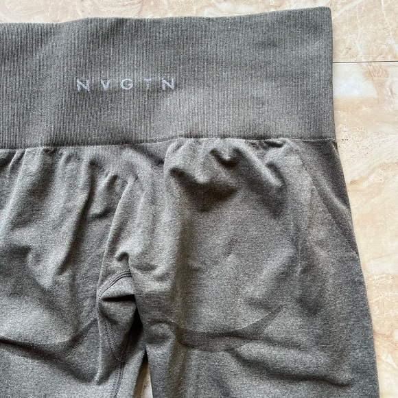 NVGTN Khaki Green Curve Seamless Leggings - Picture 4 of 13